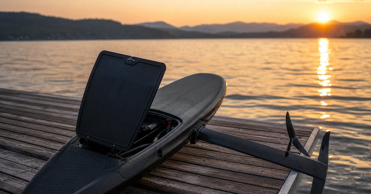 What battery range should a premium efoil board realistically deliver on a full charge?