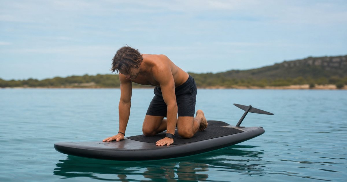 Why does board volume matter so much for stability on a luxury efoil?
